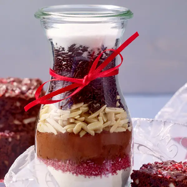 Weihnachtsbrownies zum Verschenken