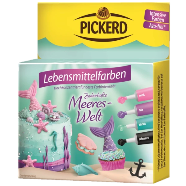 Lebensmittelfarbe Meereswelt