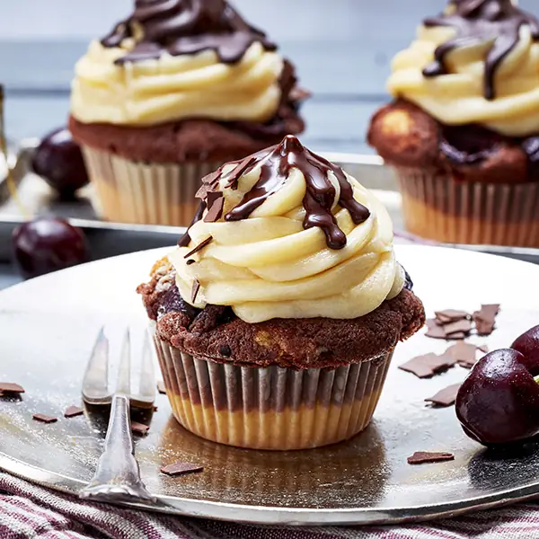 Donauwellen-Cupcakes