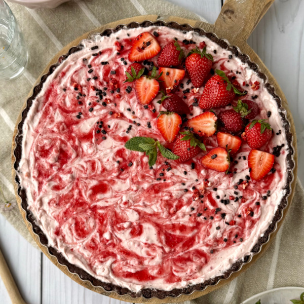 Erdbeer Schoko Tarte