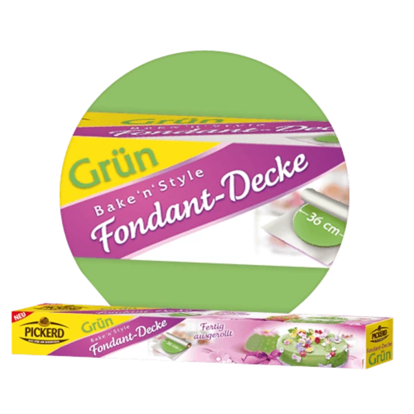 Fondant-Decke grün