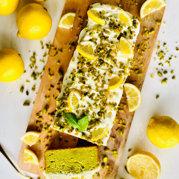 Vegan Lemon Pistachio Cake