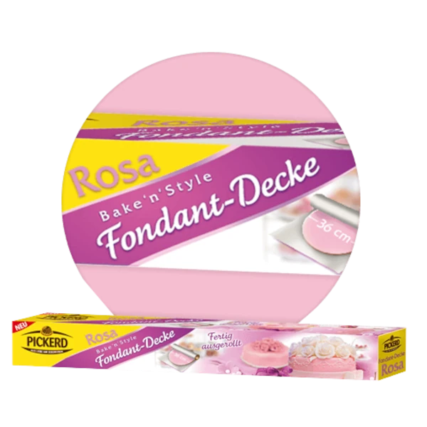 Fondant-Decke rosa