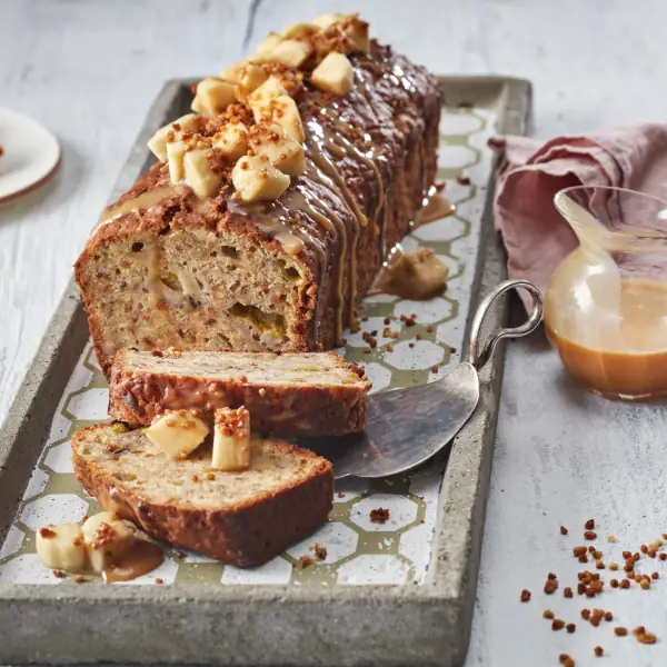 Salted Caramel Banana Bread 