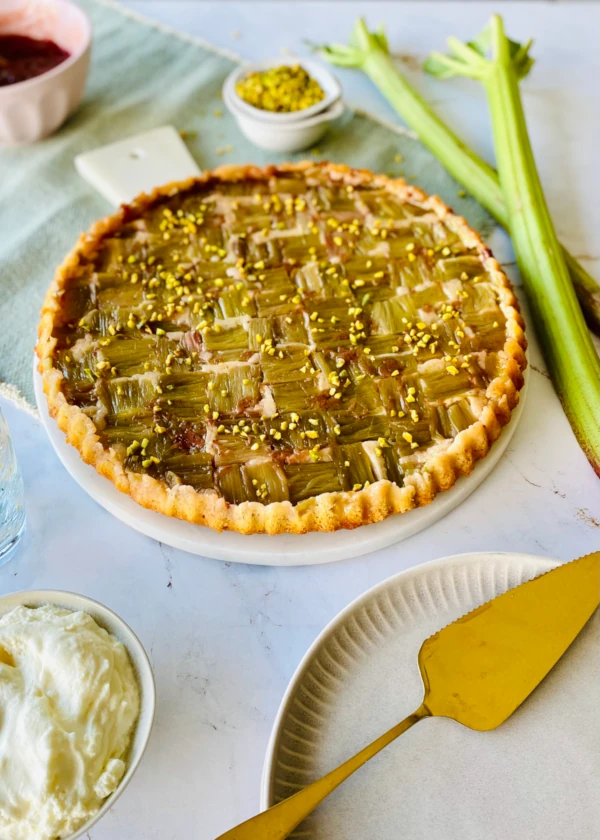 Upside Down Rhabarber Kuchen